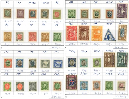 Island og tjenestemærker - Godt og fyldt udvalgshæfte AFA 22-301+TJ 25-65