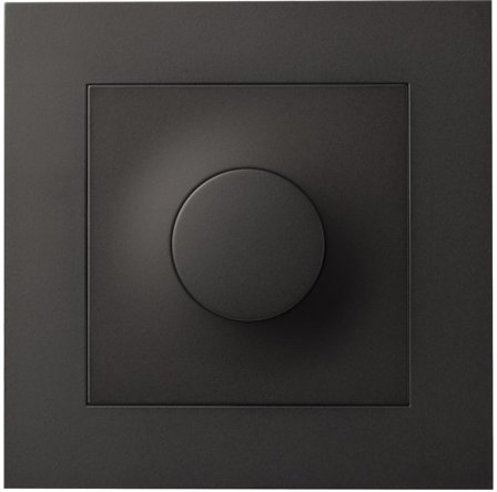 Elko EKO07150 Dimmer 370VA LED RC, Plus Svart, Strømbrytere & vegguttak