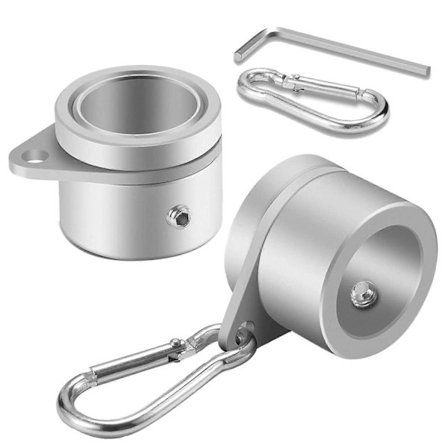 2 stk. flaggstangringer, anti-wrap flaggstangklemmer, dreibare 360° roterende flaggstang flaggmonteringsringer (LGL)