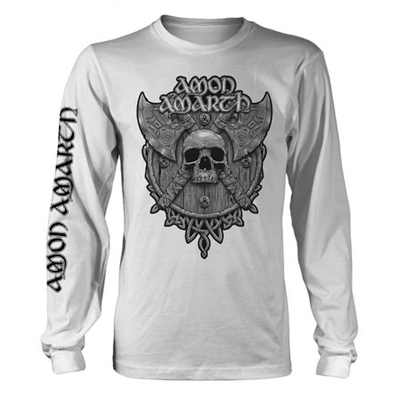 Amon Amarth Unisex Vuxen Dödskalle Långärmad T-shirt XXL Vit