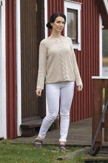 Strikkeopskrift Raglansweater med snoninger - Järbo