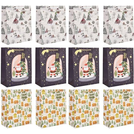 Julkasse i papper, återanvändbar, för matvaror och presenter (Stil 3)