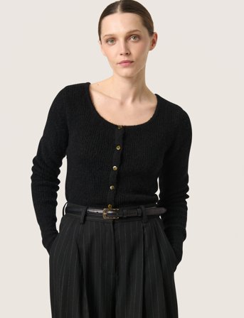 Soaked in Luxury Sltuesday Petit Cardigan - Black - L