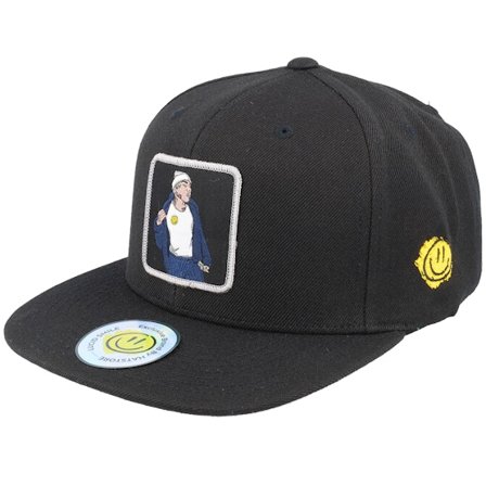 Lucid Smile - Flexiing Cash Patch Black/Black Snapback Snapback Black Cap - @ Hatstore