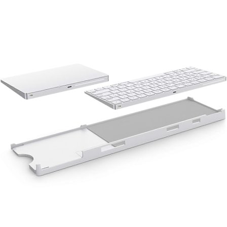 BESTAND Justerbart skrivbordsstativ, kompatibelt med Apple Magic Trackpad 2/3/Magic Keyboard 2/3