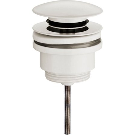 Luksus klikkventil 1¼" matt hvitHvit