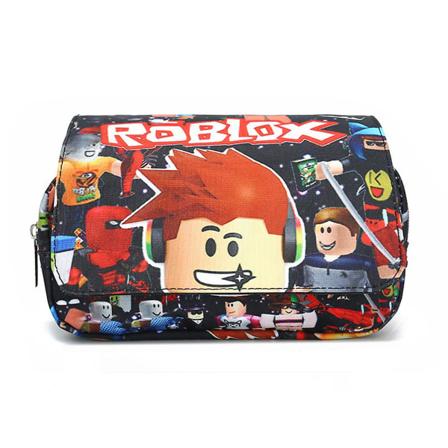 Roblox Kids Boys Girls Trykt Dobbelt Lag Blyantveske Pennal Etui Stasjonær Organizer