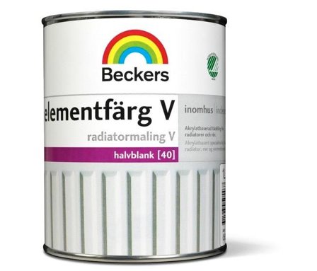 Beckers Elementfärg, V 050546 halvblank, 1L, Antikvit, Färg & tapeter