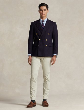 Polo Ralph Lauren Stretch Slim Fit Chino Pant - Cream - 40 x 34