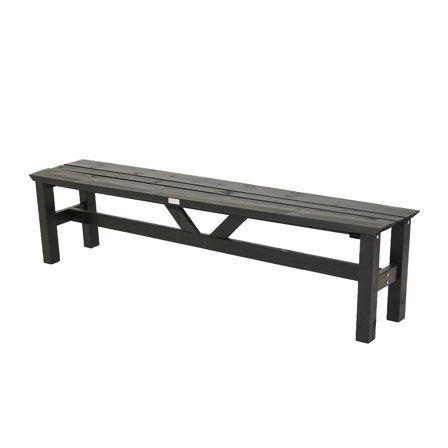 Eden Wood Viking EW 0284-8 Trädgårdsbänk 190 cm Svart, Utemöbler
