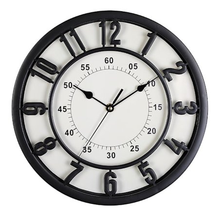 12-tums väggklocka för sovrum Europeisk retro väggklocka Vardagsrum Veranda Klocka Väggklocka för hemmet Inomhus Tyst sekundvisare Kontorsväggklocka