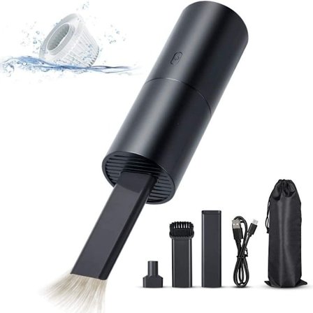 Mini støvsuger, liten bærbar trådløs tastaturstøvsuger, oppladbar