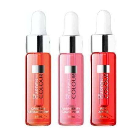 3-pack - Nagelbandsolja - Hallon, Äpple, Jordgubb - 15ml Multicolor