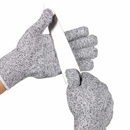 Leikkaussuojaiset käsineet, elintarvikekäyttöön, EN388-sertifioitu, taso 5