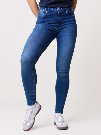 MATCH - Sophia jeans - Va Vite - Str. XL30 - Dame - Bukser & Jeans - Blå - 92% Bomull, 6% Elastisk polyester og 2% Elastane