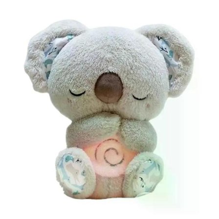 Søte beroligende koalabjørn soveleker for barn baby beroligende angstlindring pustende koalaleleke sovekompis plysjdukke med