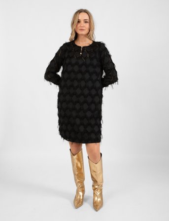 Coster Copenhagen Dress In Fluffy Lace - Black - 40