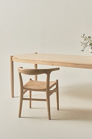 Jotex - Ovalt Spisebord 90x240 Cm Natur - NATTAVAARA - Køb Spisebord hos Jotex