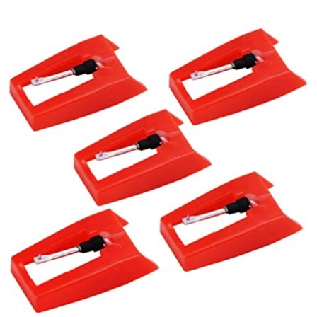 Yleiskäyttöiset levysoittimen neulat, 5 kpl - Yhteensopiva ION, Jensen, Crosley, Victrola, Sylvania[JUN] kanssa