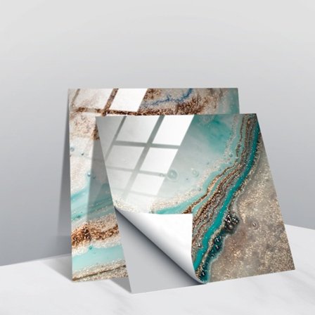 #Pakke med 10 keramiske flisestickers, 10 x 10 cm#