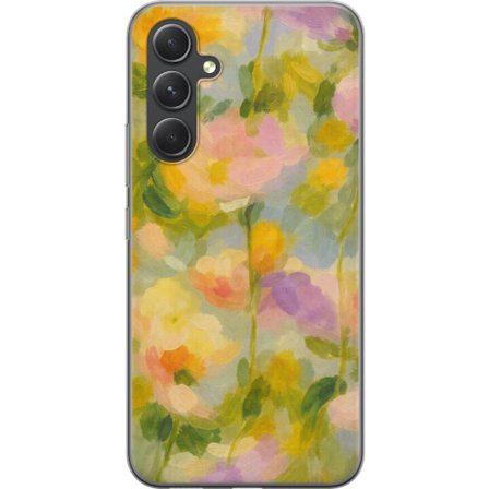 Yhteensopiva Puhelinkuori Samsung Samsung Galaxy S24 FE Pehmeät kesäkukat unelmallisessa pastelliharmooniassa