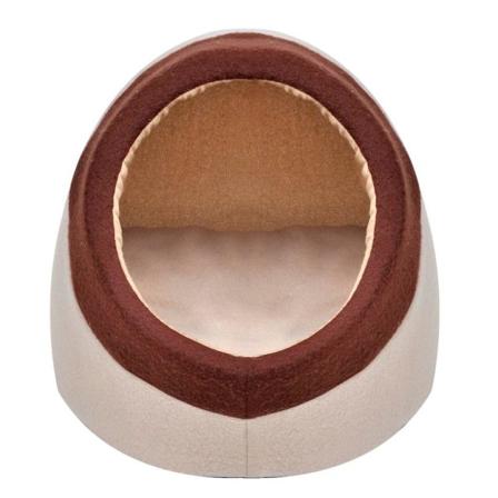 Vidaxl Varm Kattkoja I Fleece Strl. M Beige