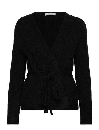 Selected Slfgabella Ls Knit Belt Cardigan - Black - XL