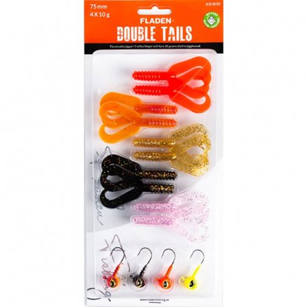Fladen Jig Assortment Double Tails 75mm Colour combo 1