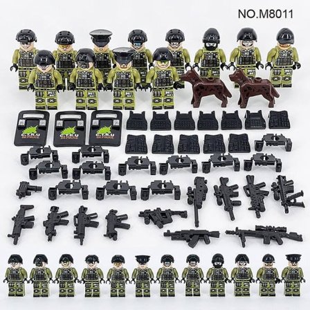 IC Military Series Byggklossar 12 minifigurer