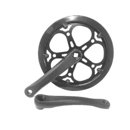 Hopfällbar cykel vevparti 52T 170mm cykel vevparti kedjehjul enkelhastighetscykel diamanthålsdrev tillbehör