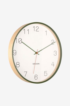 Karlsson - Veggklokke Joy - Grønn - Veggklokker & bordklokker - Fra Homeroom