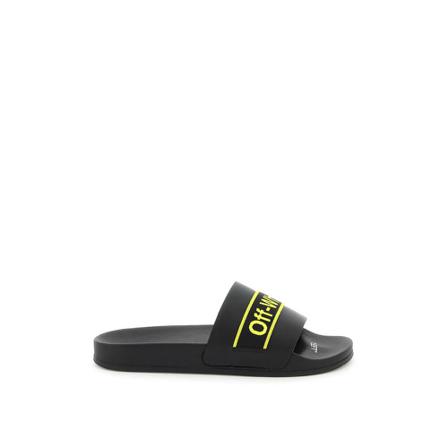 Off White, Flat Sandals Czarny, Mężczyzna, Rozmiar: 41 EU