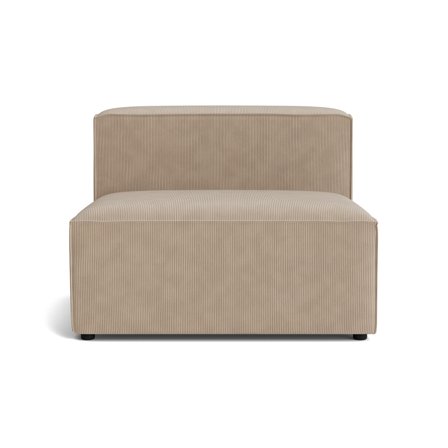 Lissabon XL Sædemodul - Rebel Mørk Beige - 100x100x72cm - Modul Sofa med Kvalitetsstof & Krydsfiner Ramme - Holdbar Konstruktion