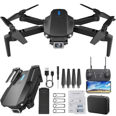 Drone med kamera Fpv Drone med 1080P kamera 2.4G Wifi Fpv Rc Quadcopter med Headless-modus, Følg meg, Høydehold, Leker Gaver til barn Voksne