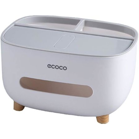 Servietpapirholder PVC Servietpapirholder Multifunktionel boks Penneklips Fjernbetjening