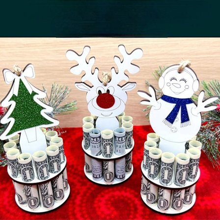 Uusi joulukoriste lompakkokoriste henkilökohtainen joululompakkokoriste joulukoriste