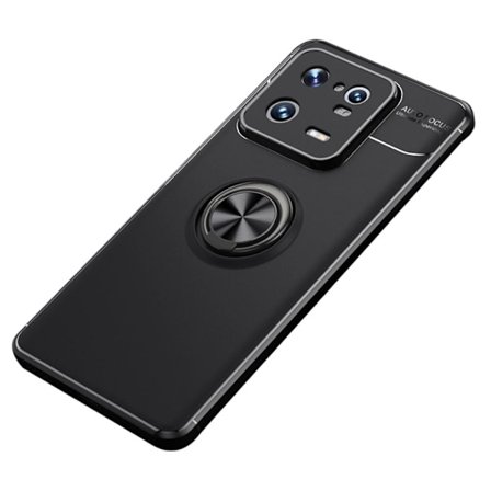 För Xiaomi 13 Pro TPU Fodral skal med Finger Ring - Svart