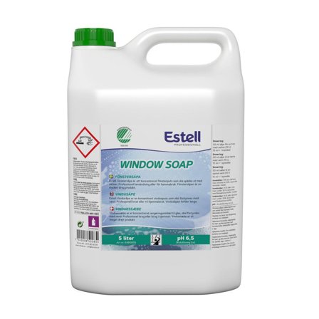 ESTELL Fönstertvätt Fönstersåpa 5l - Lyreco - Städ och hygien - Fönsterrengöring - Fönsterputsmedel