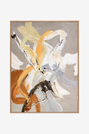 Malerifabrikken - Originalt maleri Go Ahead, med ramme - Flerfarvet - Billeder - 90X120 - Fra Homeroom