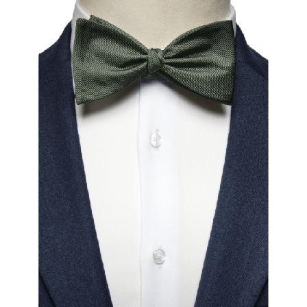 John Henric Bow Tie Plain Self Tied Kostymtillbehör Herr Grön ONESIZE