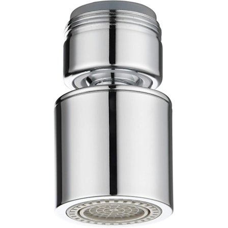 360° kääntyvä hanasuutin, messinkiä, 2 säädettävää tilaa, vedensäästäjä hanaan, 24 mm ulkokierre, AFA009 [DB]