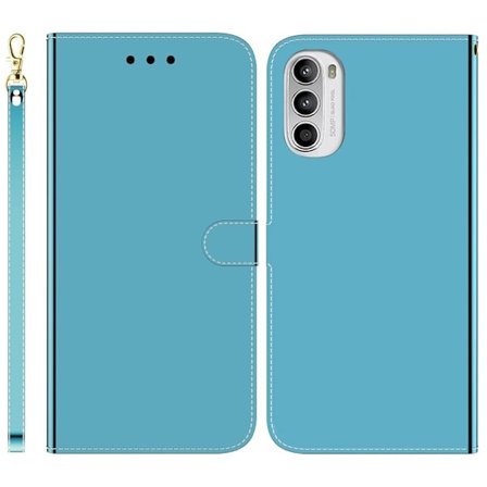 Mirror Motorola Moto G62 5G fodral - Blå