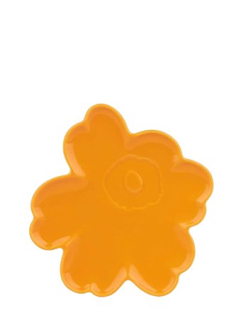 Marimekko Home Unikko Shape Plate 20 Cm - Yellow - Ø 20 CM