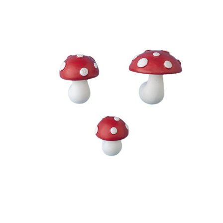 3 st Unika Svamp Söta Kylskåpsmagneter, Nyhet Foto Memo Whiteboard Metallmöbler Heminredningsmagneter