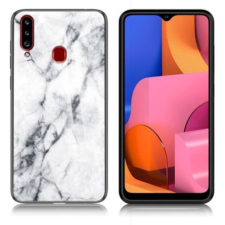 Fantasy Marmor Samsung Galaxy A20s skal - Vit