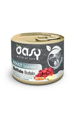 Oasy Grain Free Cibo Umido Bufalo Per Cani Adulti Taglia