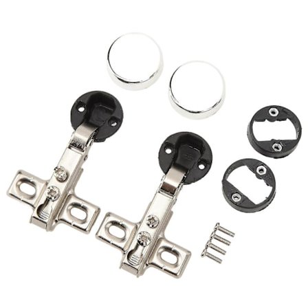 2 stk. 26 mm hull myktlukkende hengsel myktlukkende skaphengsler for skapdør i glass, full dekning -Yx [DB]