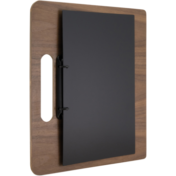 MENYHÅLLARE HANDTAG A4 VALNÖT