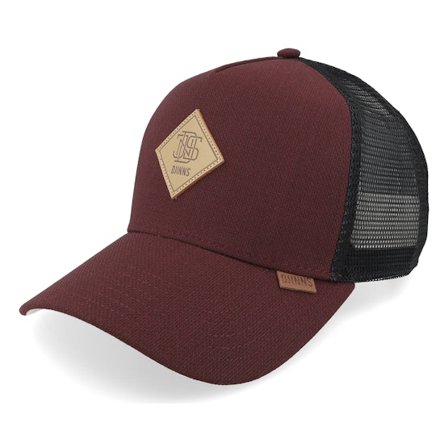 Djinns - Schwarz trucker Cap - Hft Cap Plainlace Wine/Black A-Frame Trucker @ Hatstore