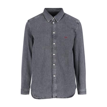 Diesel, Denim Shirts Zwart, Heren, Maat:XL
